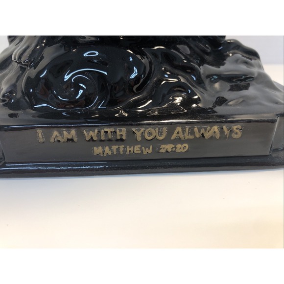 Jesus Statue Black Mathew 28:20 Catholic - Picture 2 of 3